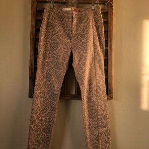 Anthropologie Print Denim Pants